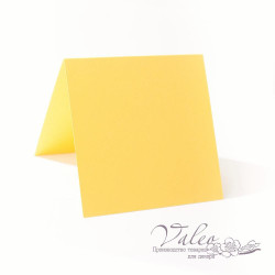 Заготовка для листівки 14*14 (жовта)