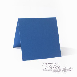 Заготовка для листівки 14*14 (темно-синя)