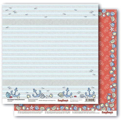 Аркуш паперу 30*30см ScrapBerrys Морські пригоди Який затонув двосторонній