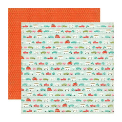 Аркуш паперу 30*30см Echo Park So Happy Together Road Trip