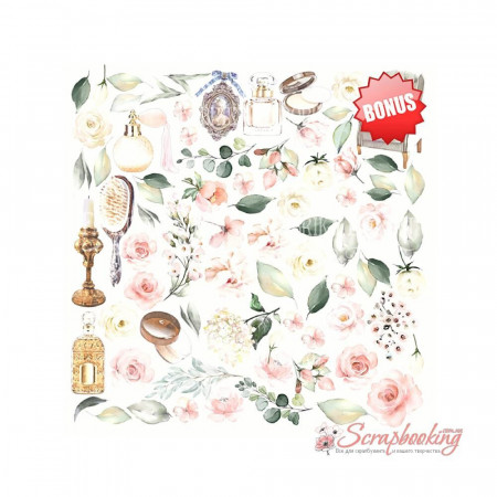Набір паперу 20*20см Фабрика декору Tenderness and love, 10аркушів