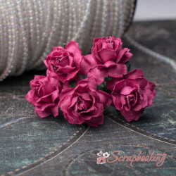 Букет троянд Cottage Roses 25мм фуксія, 5шт