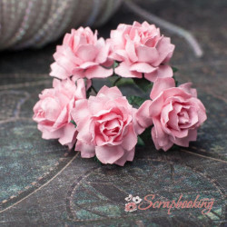 Букет троянд Cottage Roses 25мм рожеві, 5шт