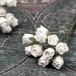 Букет троянд Rosebuds білий, 10 шт