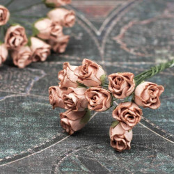 Букет троянд Rosebuds какао, 10 шт