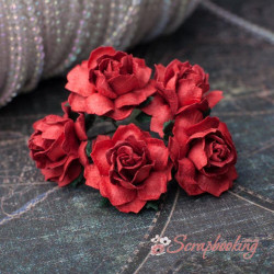 Букет троянд Cottage Roses 25мм червоні, 5шт