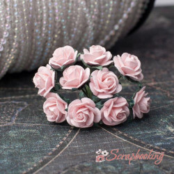 Букет троянд Open Roses 15мм рожевий світлий, 10шт