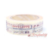 Паперовий скотч Masking Tape Angoo AMT13 Париж, 15мм*10м