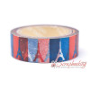 Бумажный скотч Masking Tape Angoo AMT25 Эйфелева Башня, 15мм*10м
