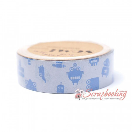 Паперовий скотч Washi Tape Somitape ST15 роботи, 15мм*10м