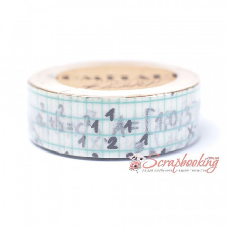 Паперовий скотч Washi Tape Somitape ST23 рівняння, 15мм*10м