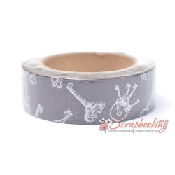 Паперовий скотч Washi Tape Somitape ST24 Ключі, 15мм*10м