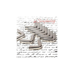 Кутник для альбому металевий 25*25*5мм срібло закруглення, 1шт