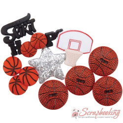 Набір ґудзиків пластикових Dress It Up Basketball