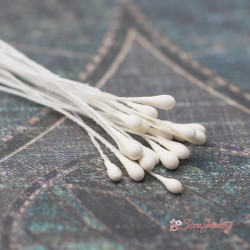 Тичинки 2мм матові шампань, 20шт