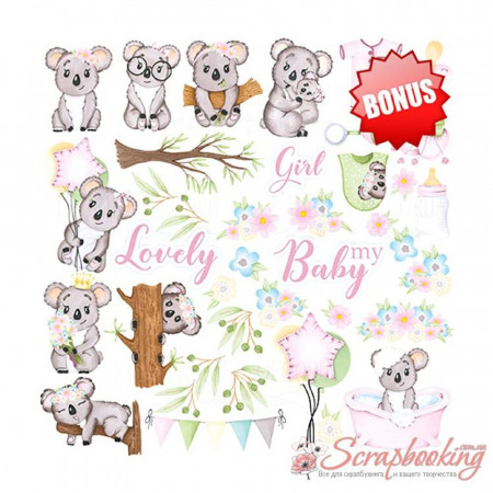 Набір паперу 30*30см Фабрика декору Puffy Fluffy Girl, 10аркушів