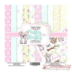 Набір паперу 30*30см Фабрика декору Puffy Fluffy Girl, 10аркушів