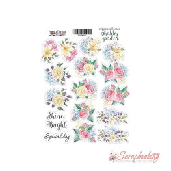 Наліпки 16*21см Фабрика декору Shabby garden 032, 16шт