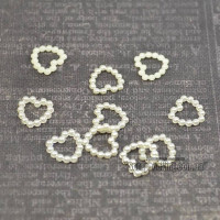 Серця 11мм шампань, 10шт