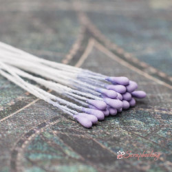 Тичинки 2мм матові фіолетові, 20шт