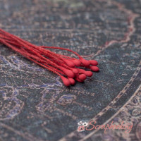 Тичинки 2мм матові червоні, 15шт