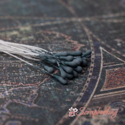 Тичинки 2мм матові сині, 20шт