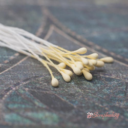 Тичинки 2мм матові жовті, 20шт