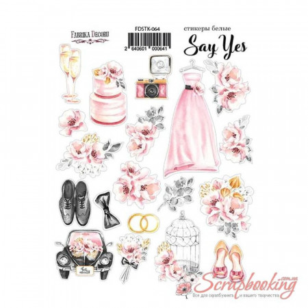 Наліпки 16*21см Фабрика декору Say Yes 064, 19шт