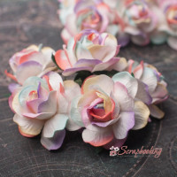 Букет троянд Wild Roses 30мм веселка, 5шт