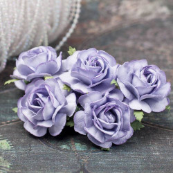 Букет троянд Tea Roses 40мм фіолетовий, 5шт