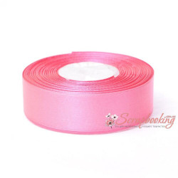 Стрічка атласна монотон 8040 малинова, 2,5см, 33м