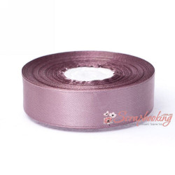 Стрічка атласна монотон 8045 лаванда 2,5см, 33м