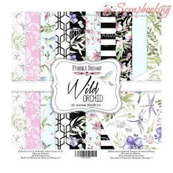 Набір паперу 20*20см Фабрика декору Wild orchid,10аркушів