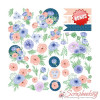 Набор бумаги 30*30см Фабрика декора Flower mood, 10 листов