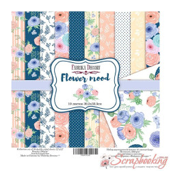 Набір паперу 30*30см Фабрика декору Flower mood, 10 аркушів