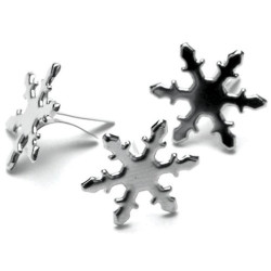 Брадси Creative Impressions Snowflakes/Silver, 50шт 