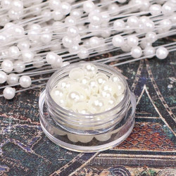 Напівбусини перламутрові 5мм шампань, 100шт