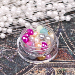 Напівбусини перламутрові 6мм мікс, 100шт