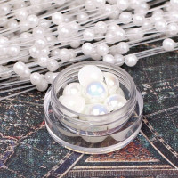 Полубусины хамелеон 8мм шампань, 20шт