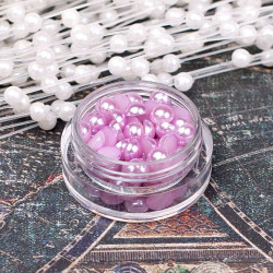 Напівбусини перламутрові 5мм лаванда, 100шт