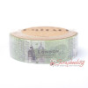 Паперовий скотч Washi Tape Somitape ST27 Лондон Париж, 15мм*10м