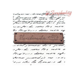 Бірка дерев'яна Hand made 64*17мм (6066)