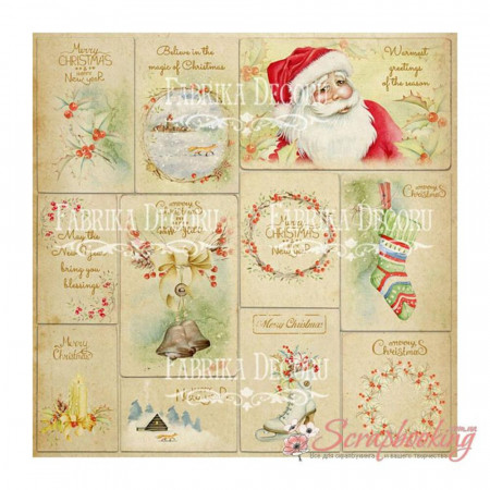 Набір паперу 30*30см Фабрика декору Awaiting Christmas, 10аркушів