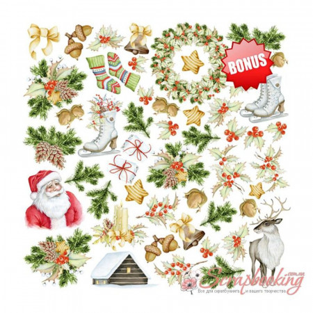 Набір паперу 30*30см Фабрика декору Awaiting Christmas, 10аркушів