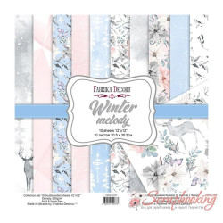 Набір паперу 30*30см Фабрика декору Winter melody, 10аркушів