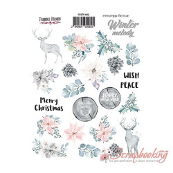 Наліпки 16*21см Фабрика декору Winter melody 082, 21шт