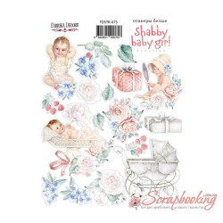 Наліпки 16*21см Фабрика декору Shabby baby girl redesign 075, 19шт