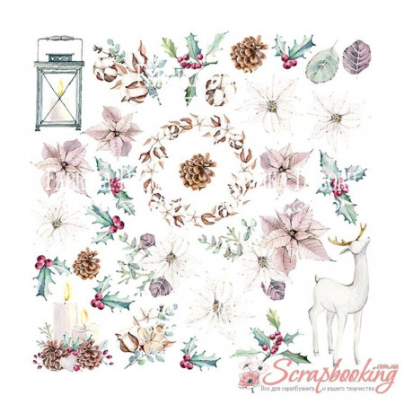 Набор бумаги 20*20см Фабрика декора Winter Love Story, 10листов