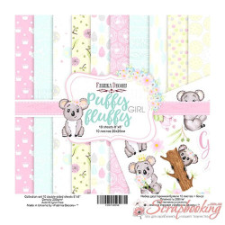 Набір паперу 20*20см Фабрика декору Puffy Fluffy Girl, 10аркушів