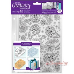 Штамп акриловий Docrafts Clear Background Stamp Paisley 15*22см 